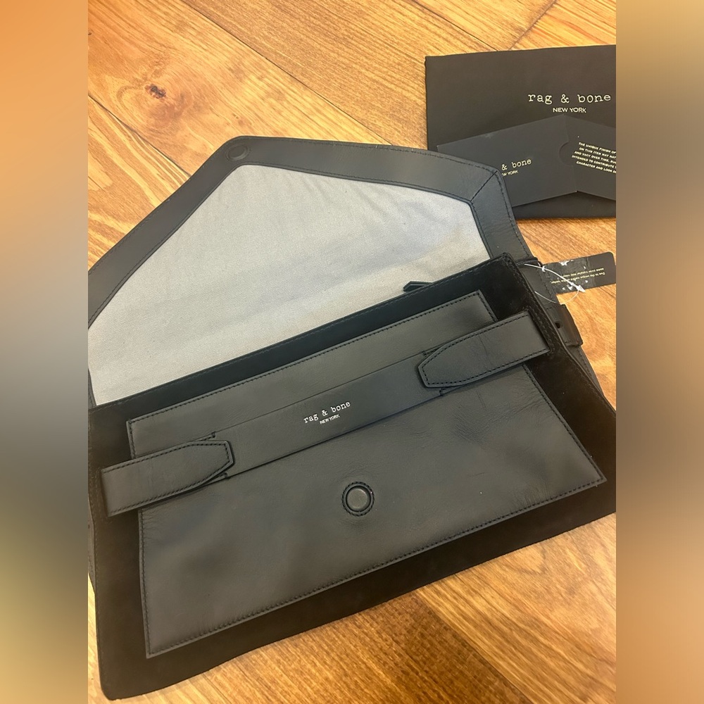 Rag and bone suede clutch. Never used.